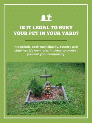 Is it illegal to bury your pet in your yard in Texas, and can you plant a tree on top of it to create a memorial forest?